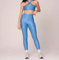 Conjunto legging e Top Cruzado Azul